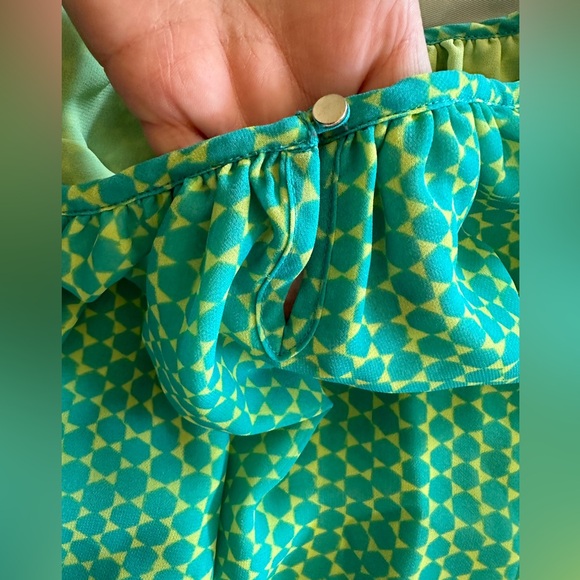 Lane Bryant - Size 20  Strappy Chemise - Yellow & Lime Green - Picture 14 of 16